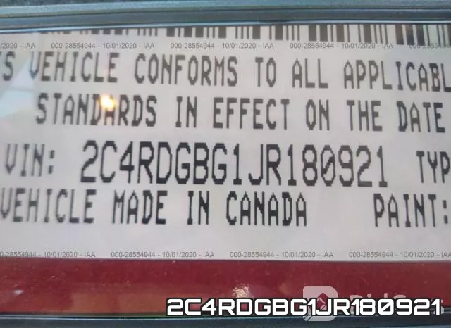 2C4RDGBG1JR180921 фото 10
