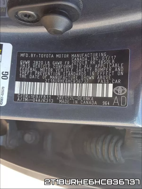 2T1BURHE6HC836737 фото 2
