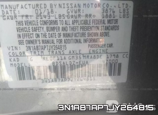 3N1AB7AP7JY264815 фото 10