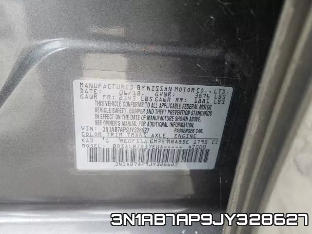 3N1AB7AP9JY328627 фото 2