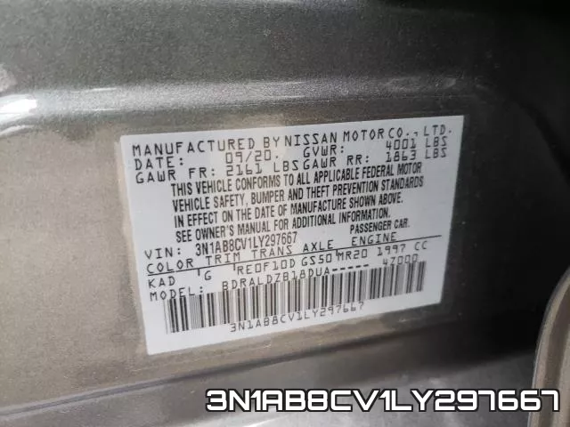 3N1AB8CV1LY297667 фото 2
