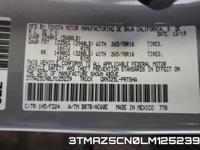 3TMAZ5CN0LM125239 фото 2