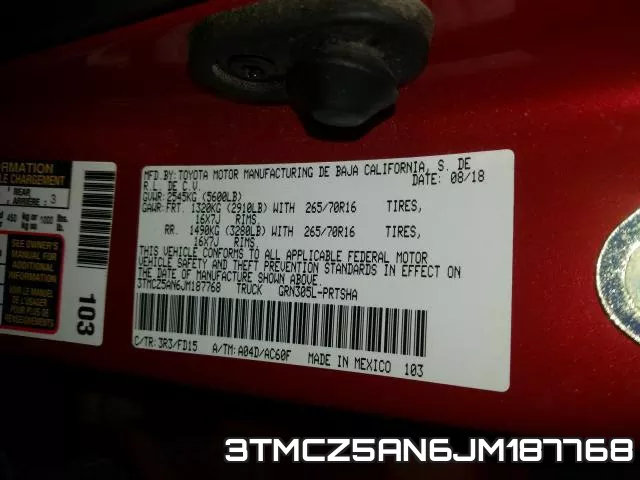 3TMCZ5AN6JM187768 фото 2