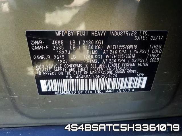 4S4BSATC5H3361079 фото 2