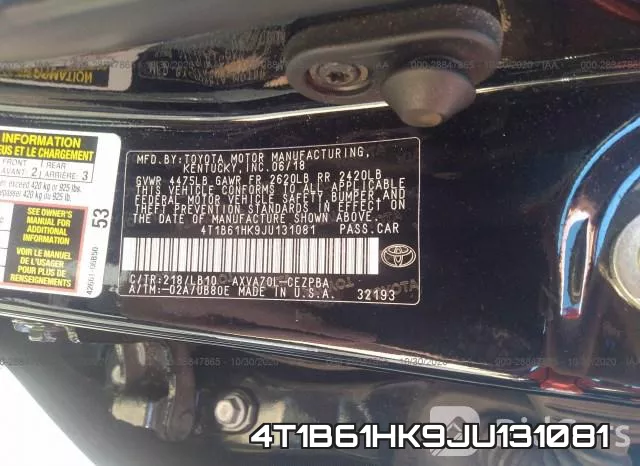 4T1B61HK9JU131081 фото 10