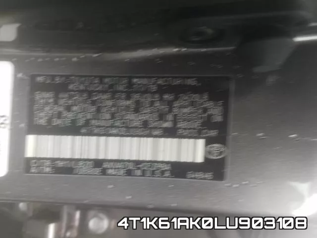 4T1K61AK0LU903108 фото 2