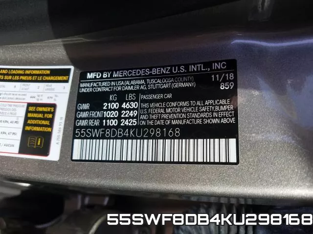 55SWF8DB4KU298168 фото 2