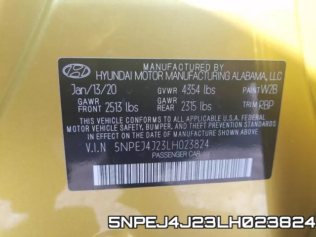 5NPEJ4J23LH023824 фото 2