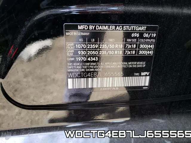 WDCTG4EB7LJ655565 фото 2