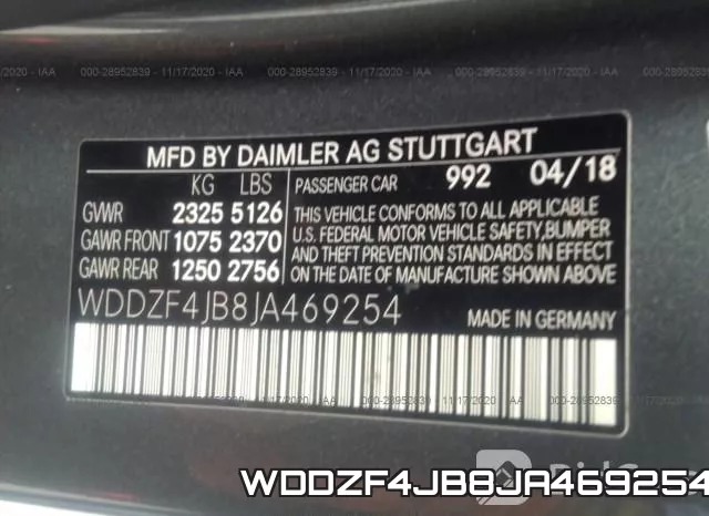 WDDZF4JB8JA469254 фото 10