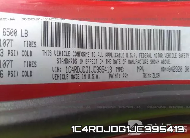 1C4RDJDG1JC395413 фото 10