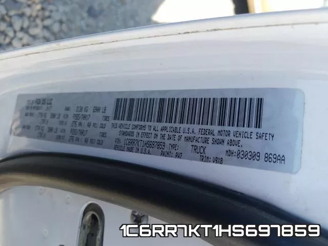 1C6RR7KT1HS697859 фото 2