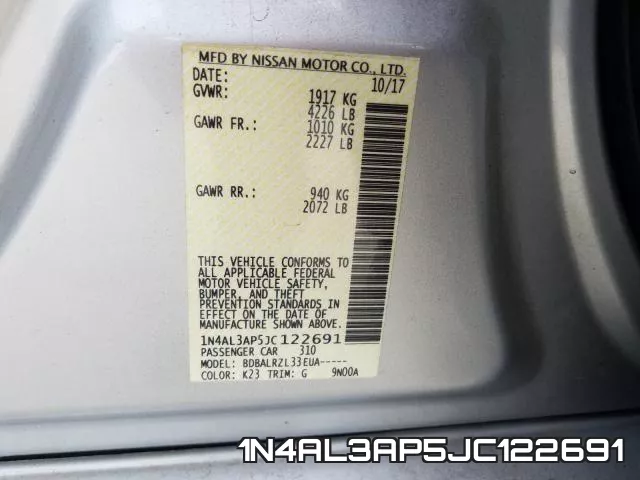 1N4AL3AP5JC122691 фото 2