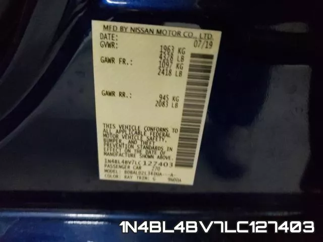 1N4BL4BV7LC127403 фото 2
