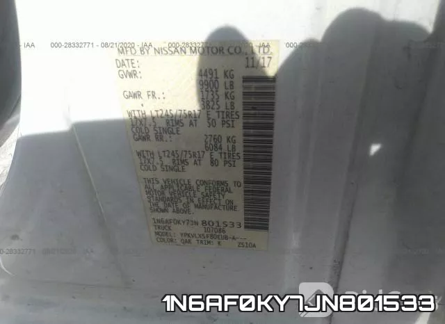 1N6AF0KY7JN801533 фото 10
