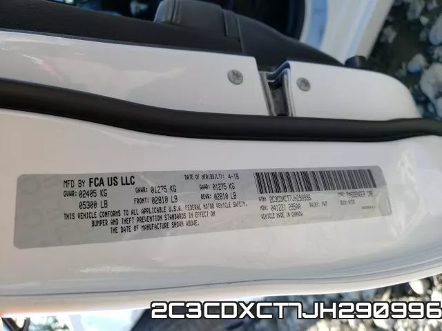 2C3CDXCT7JH290996 фото 2