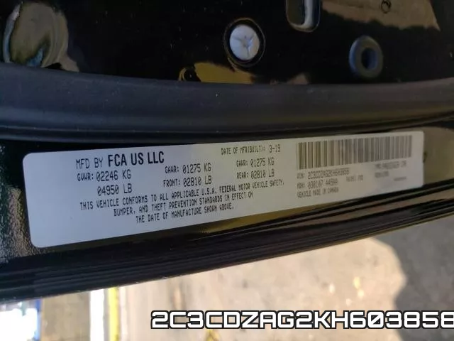 2C3CDZAG2KH603858 фото 2