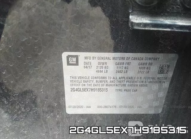 2G4GL5EX7H9185315 фото 10