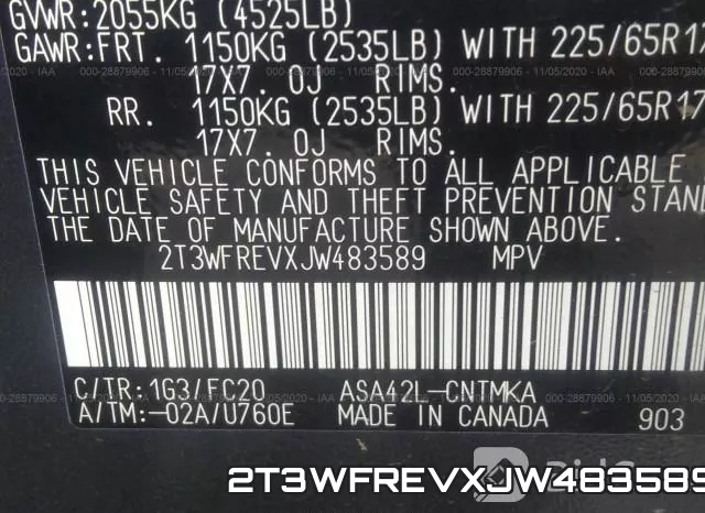 2T3WFREVXJW483589 фото 10