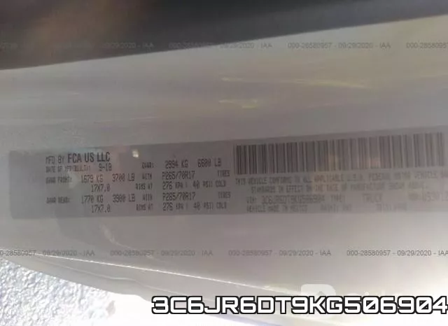 3C6JR6DT9KG506904 фото 10
