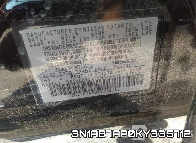 3N1AB7AP0KY335712 фото 9
