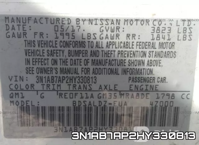 3N1AB7AP2HY330813 фото 10