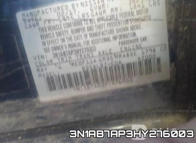 3N1AB7AP3HY276003 фото 10