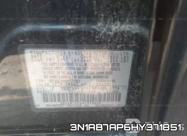 3N1AB7AP6HY371851 фото 10