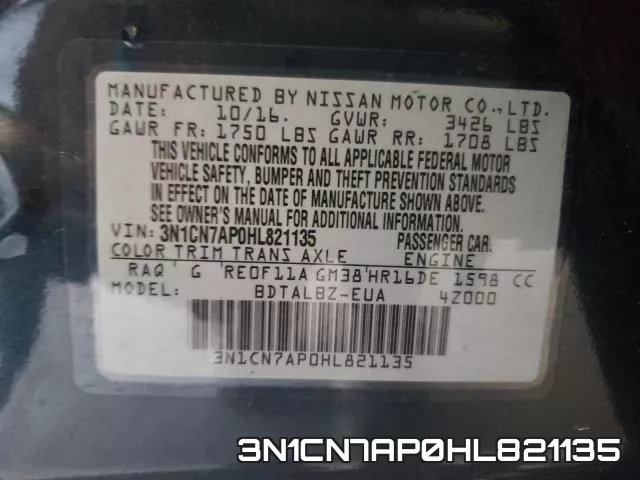 3N1CN7AP0HL821135 фото 2