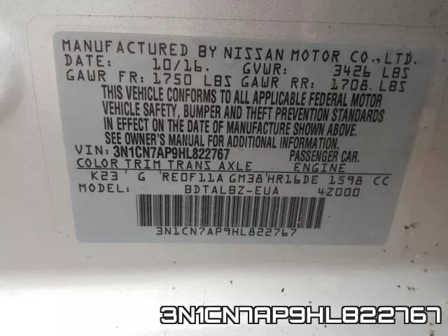 3N1CN7AP9HL822767 фото 2