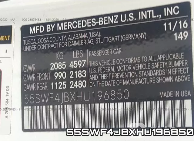 55SWF4JBXHU196850 фото 10