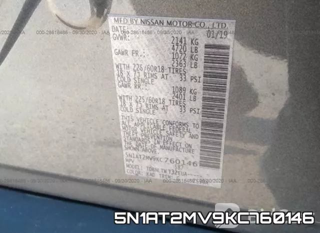 5N1AT2MV9KC760146 фото 9
