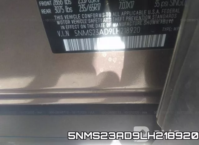 5NMS23AD9LH218920 фото 10