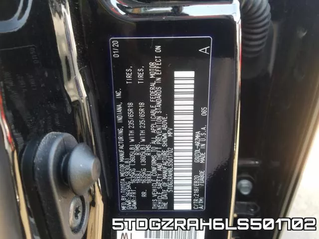5TDGZRAH6LS501702 фото 2