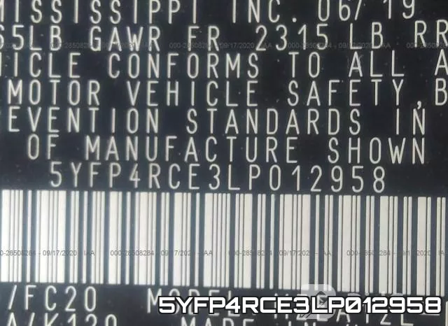 5YFP4RCE3LP012958 фото 10