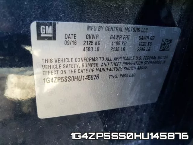 1G4ZP5SS0HU145876 фото 2
