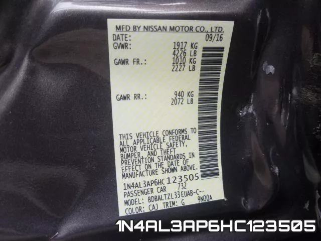 1N4AL3AP6HC123505 фото 2