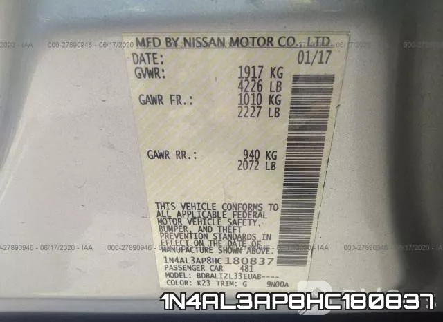 1N4AL3AP8HC180837 фото 9