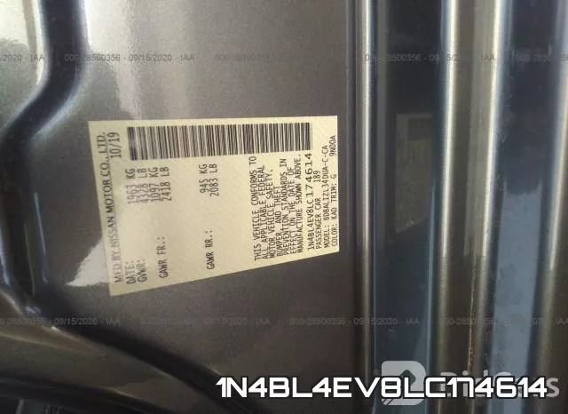 1N4BL4EV8LC174614 фото 9