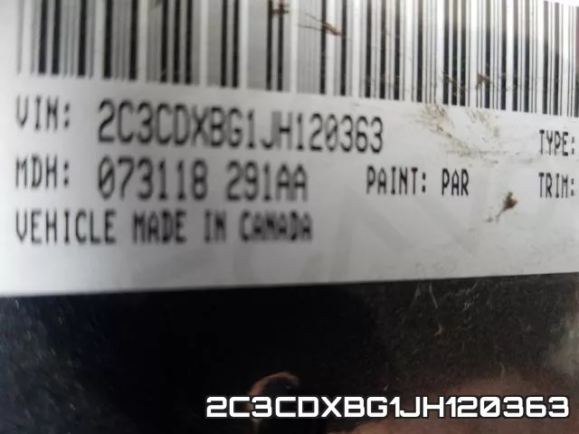 2C3CDXBG1JH120363 фото 2