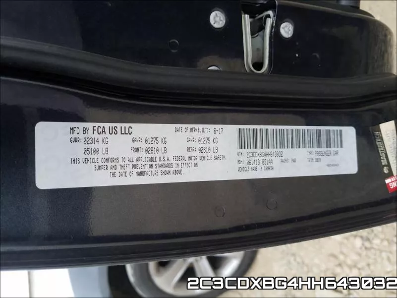 2C3CDXBG4HH643032 фото 2