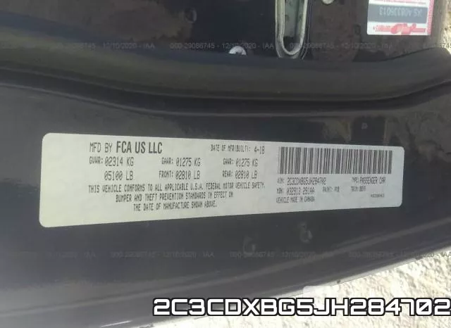 2C3CDXBG5JH284702 фото 9