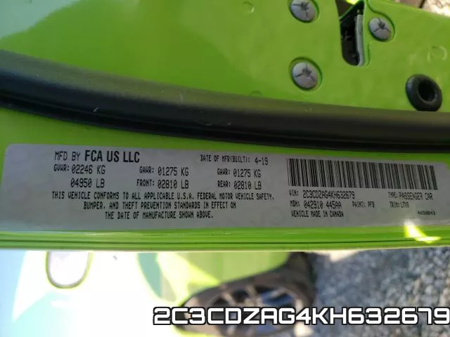 2C3CDZAG4KH632679 фото 2