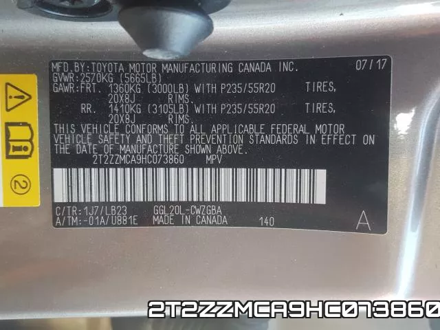 2T2ZZMCA9HC073860 фото 2
