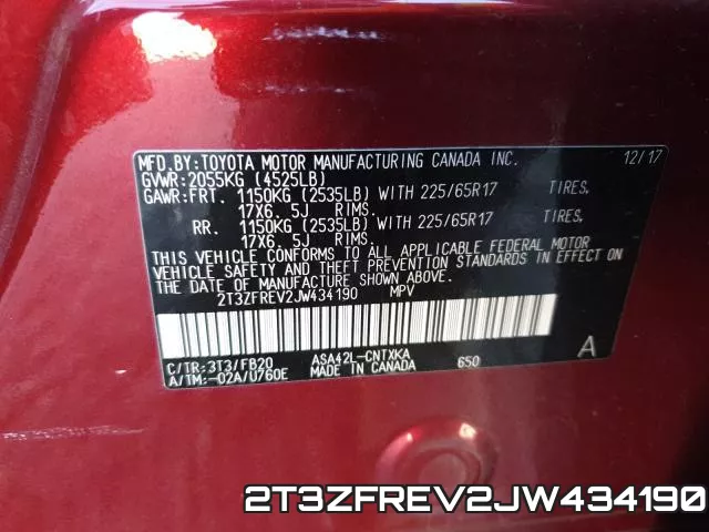 2T3ZFREV2JW434190 фото 2