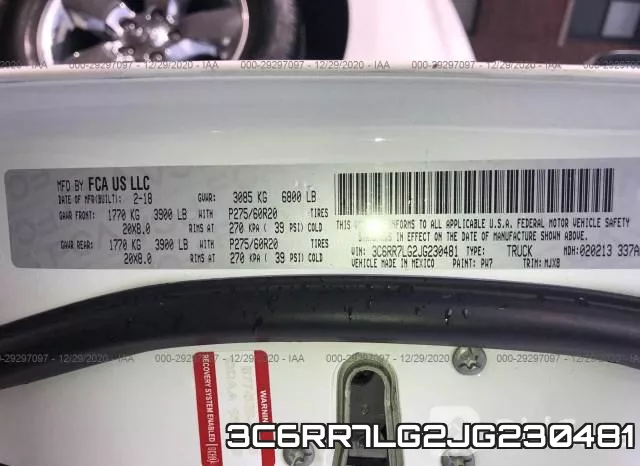 3C6RR7LG2JG230481 фото 9