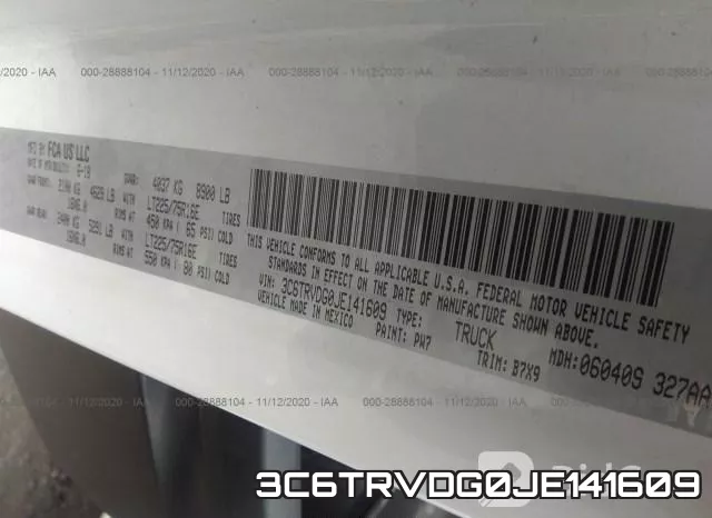 3C6TRVDG0JE141609 фото 10