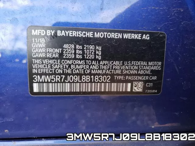 3MW5R7J09L8B18302 фото 2