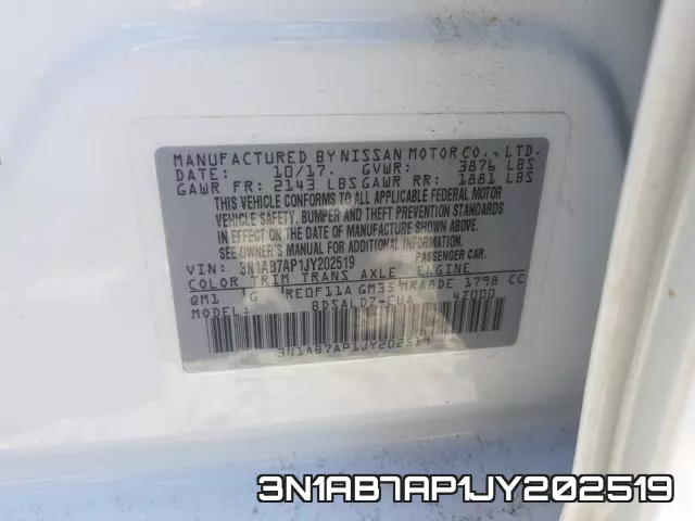 3N1AB7AP1JY202519 фото 2