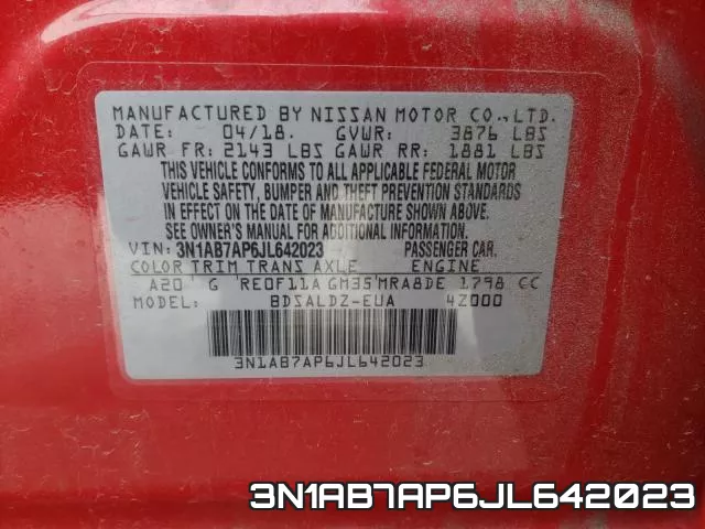 3N1AB7AP6JL642023 фото 2